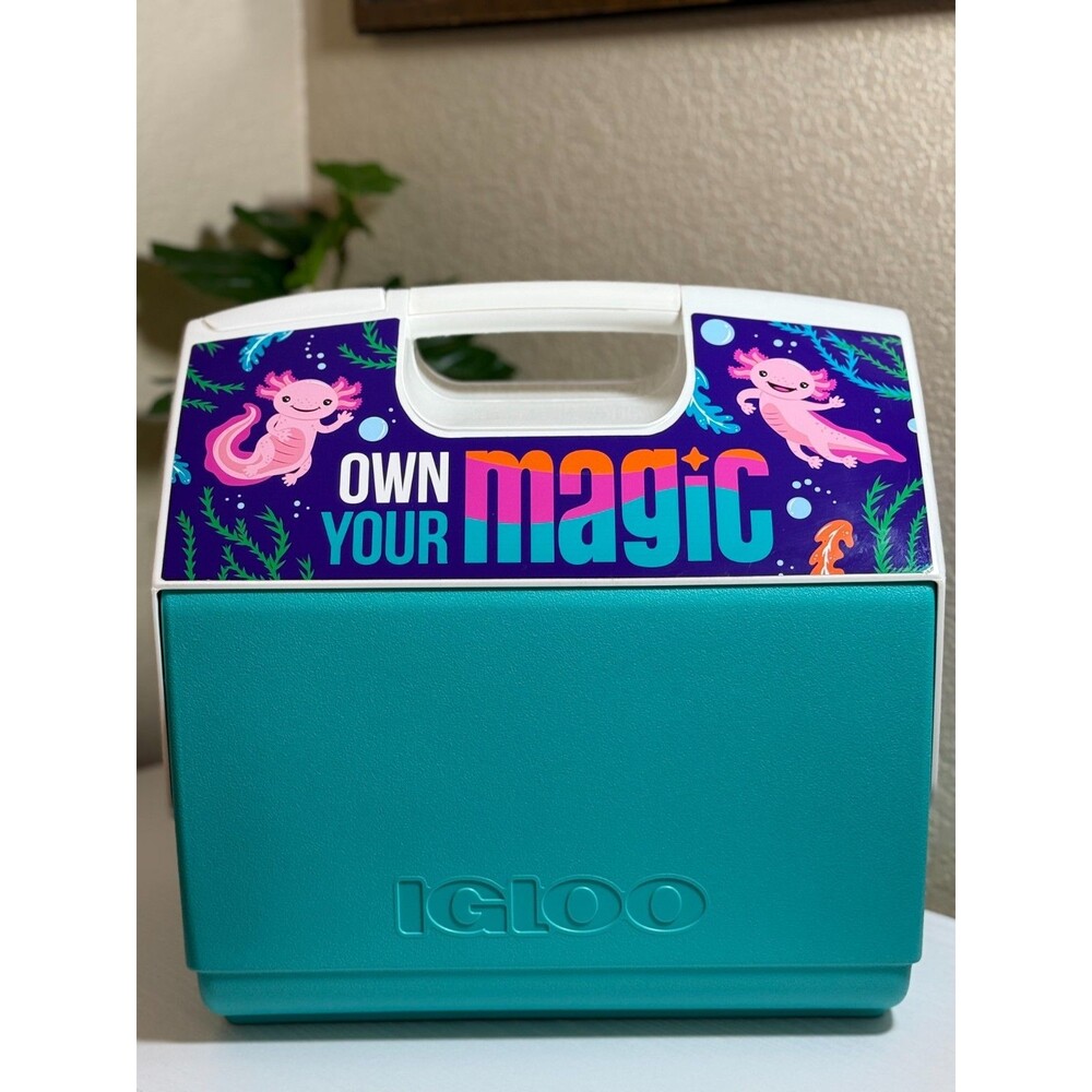 RARE Retro Igloo Playmate Elite 16 Qt Cooler Insulated Atolotl Seascape Teal NEW